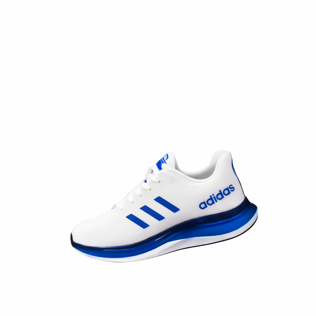 White & Blue Casual Sport Shoes