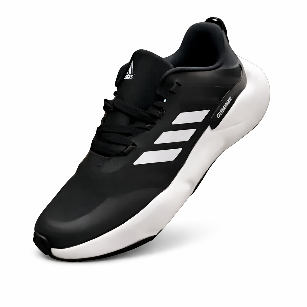 Black & White Sport Running Shoes