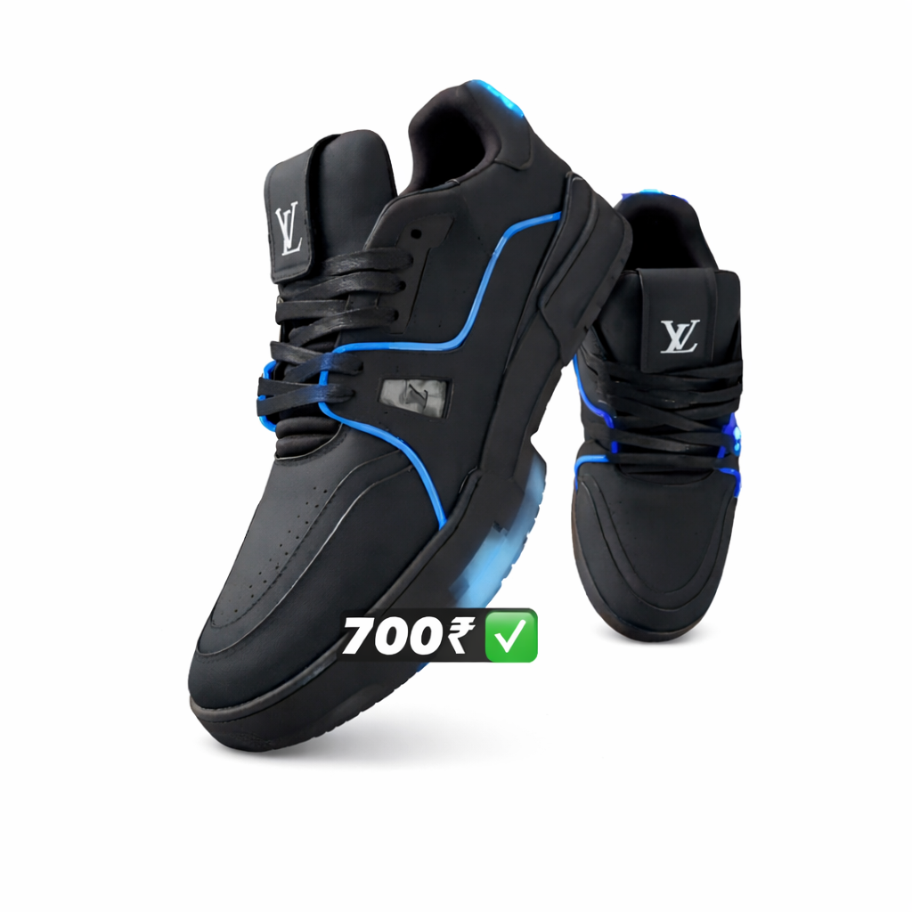 Black Premium Casual Sneakers