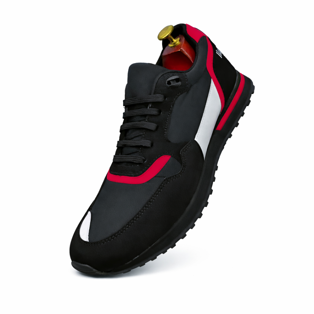 Black & Red Casual Sports Sneakers