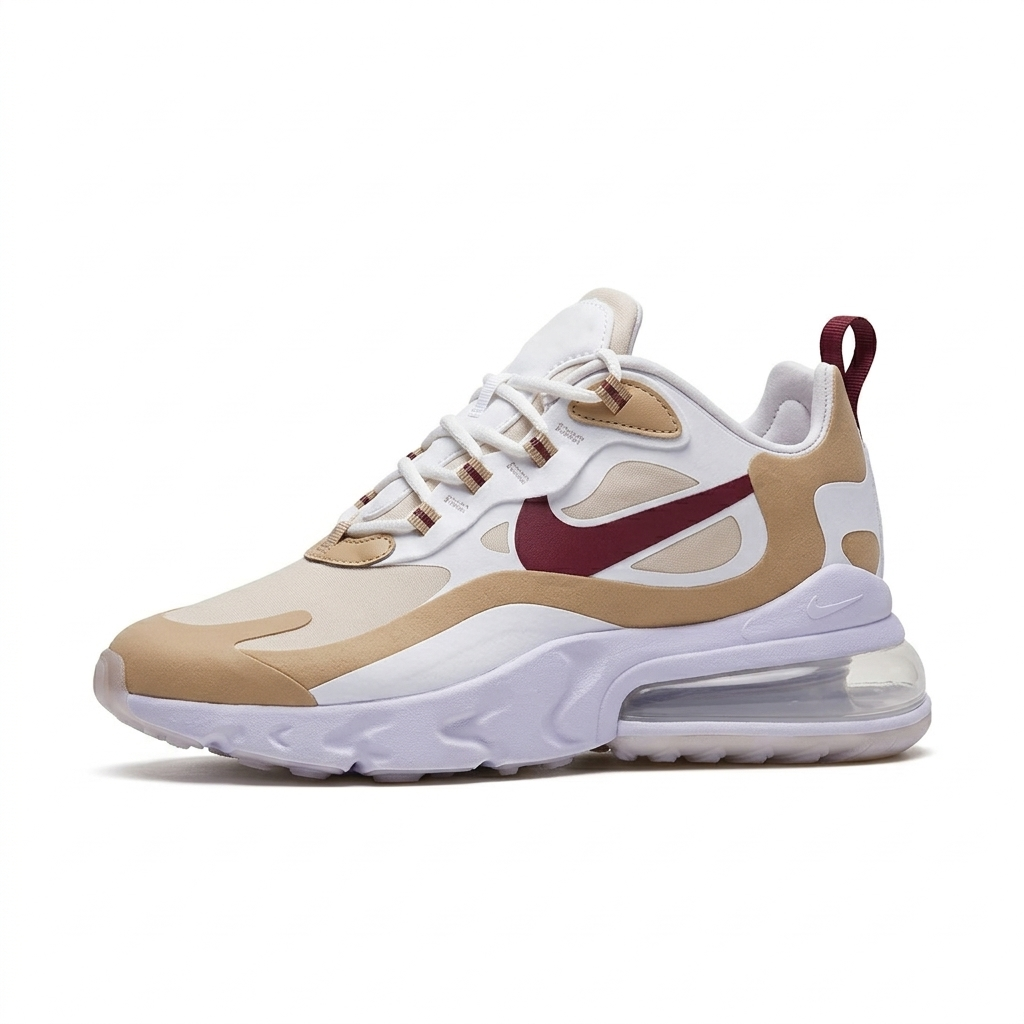Nike Beige & Maroon Air Max Sneakers