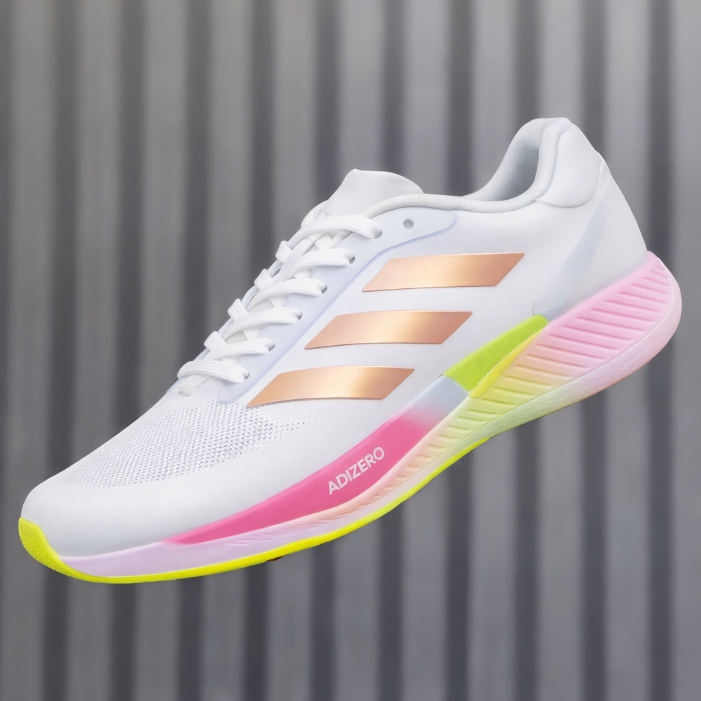 Adidas Adizero White Performance Running Shoes