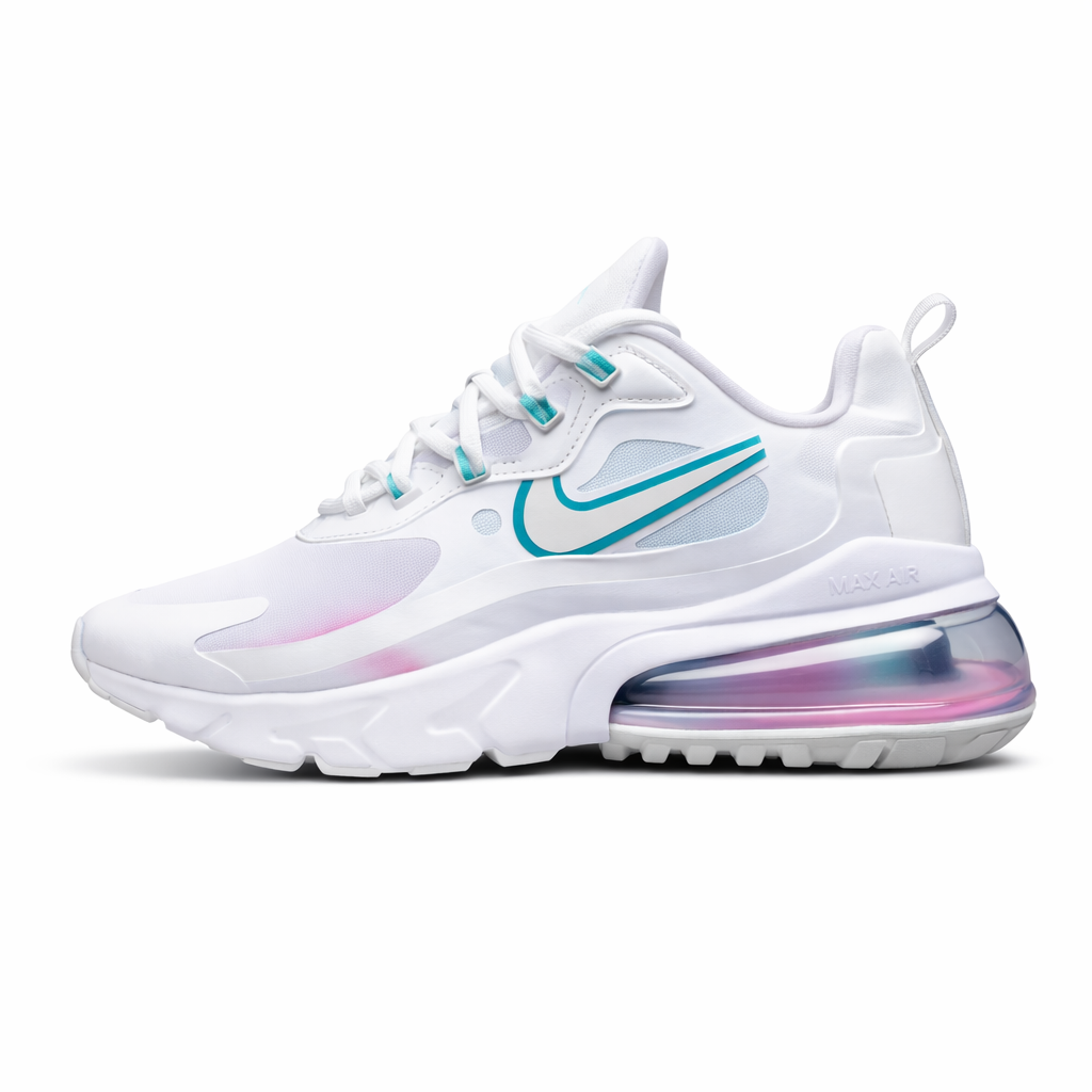 Nike Air Max White Teal Cushion Shoes