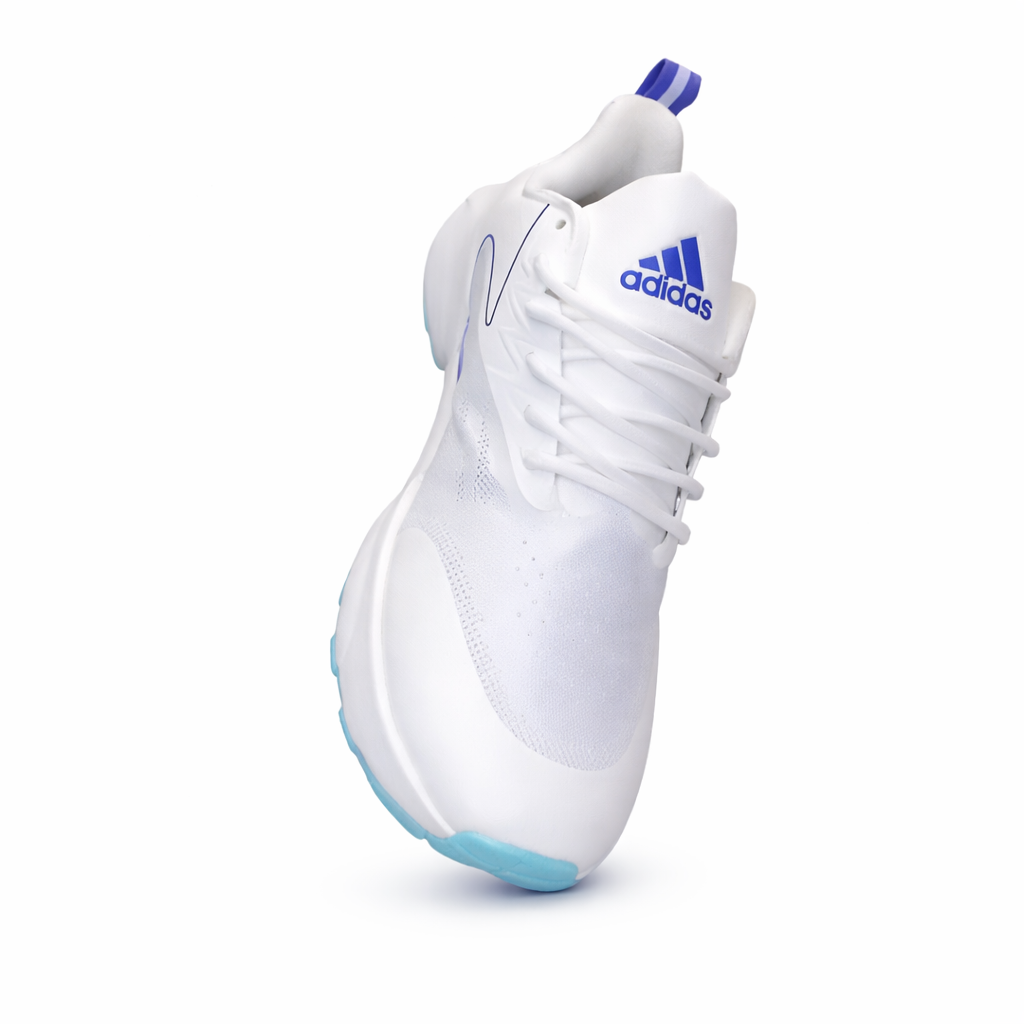 Adidas White & Blue Sports Running Shoes