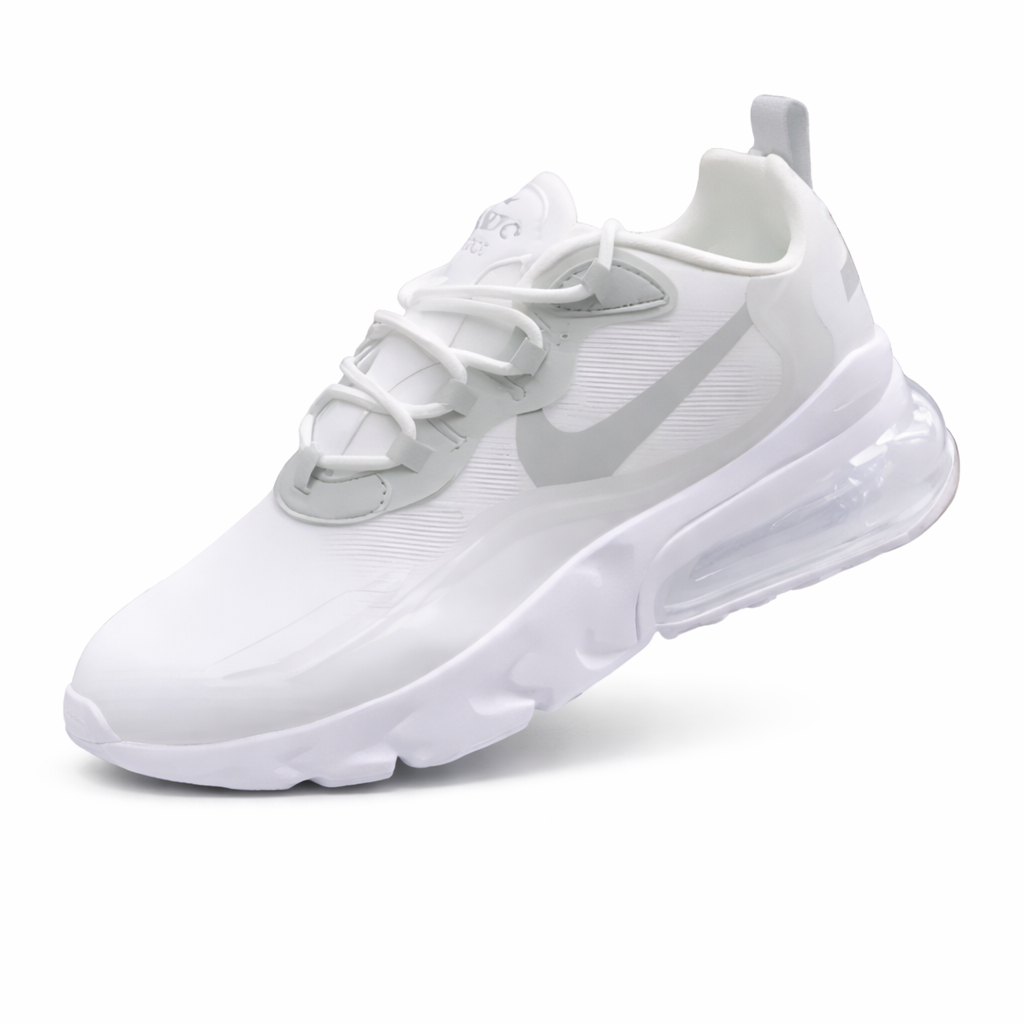 Nike All-White Air Cushion Running Shoes