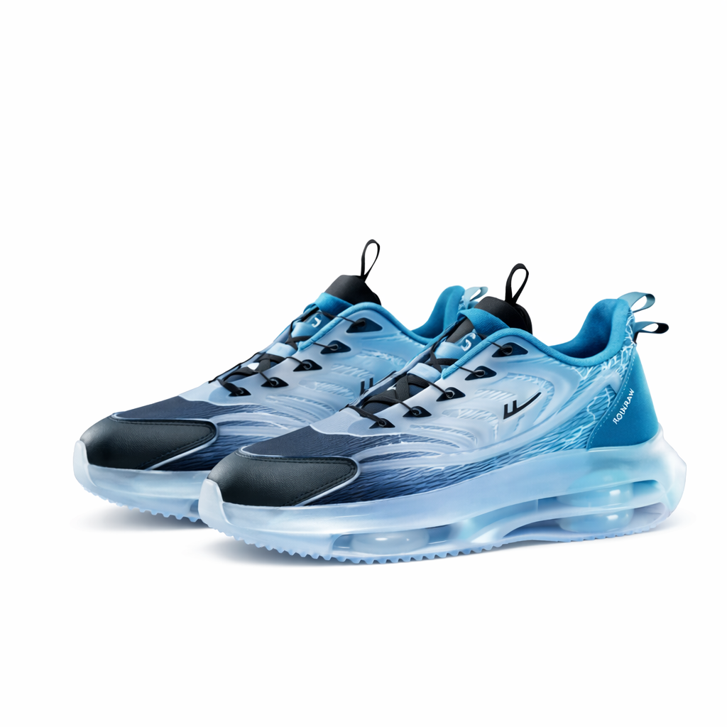 Blue Gradient Air Cushion Running Shoes
