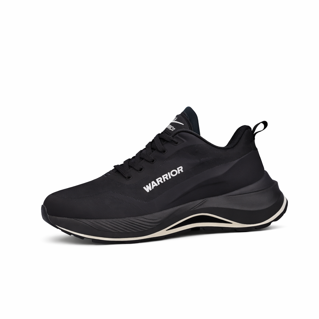 Warrior Black Lightweight Running Shoes