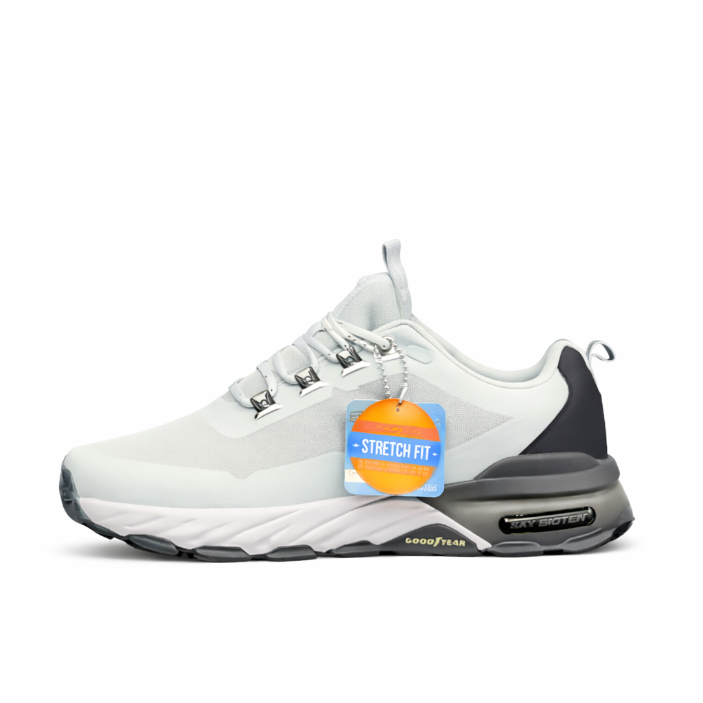 Grey Stretch Fit Comfort Running Shoes