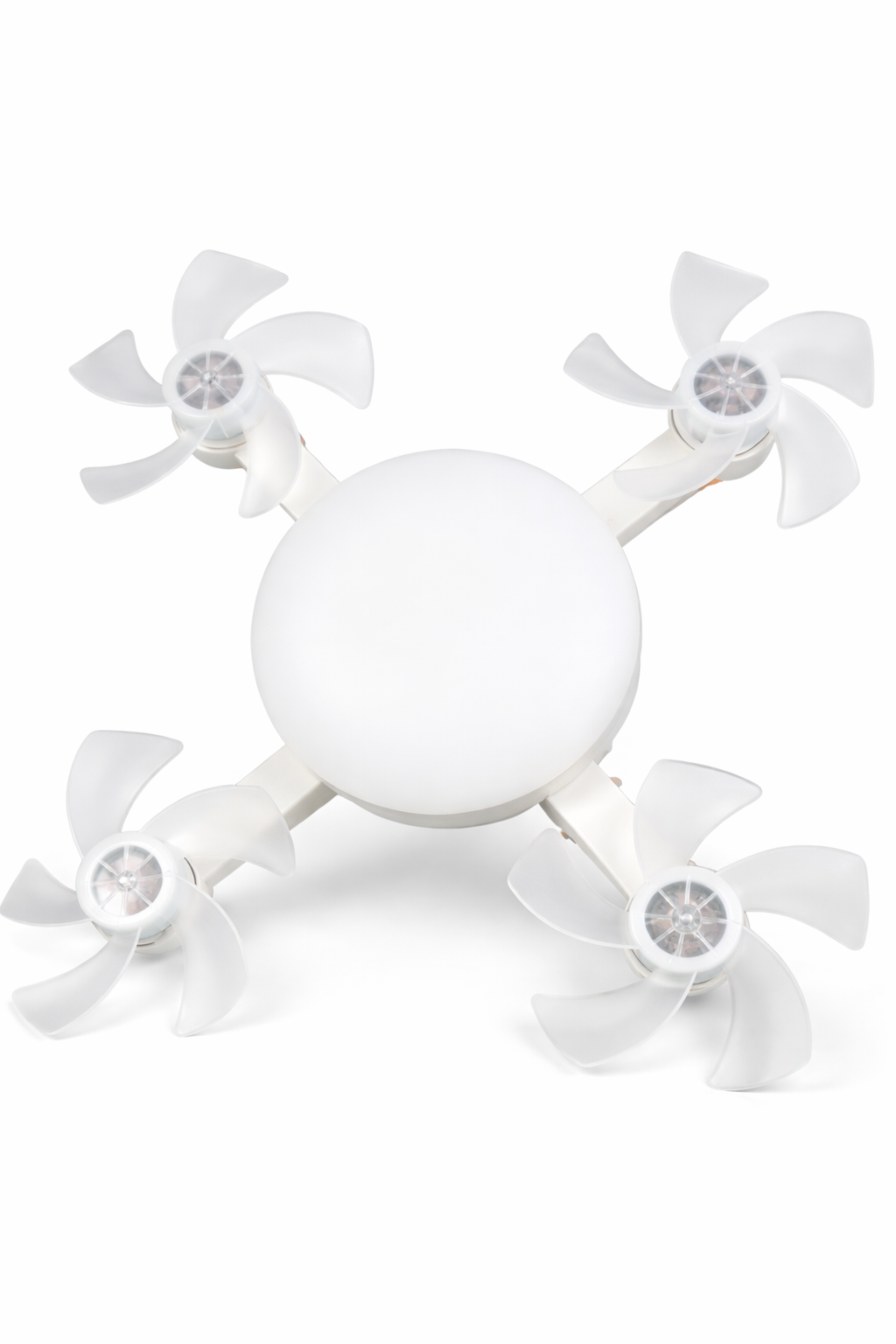 4-Blade Foldable Ceiling Fan with LED Light