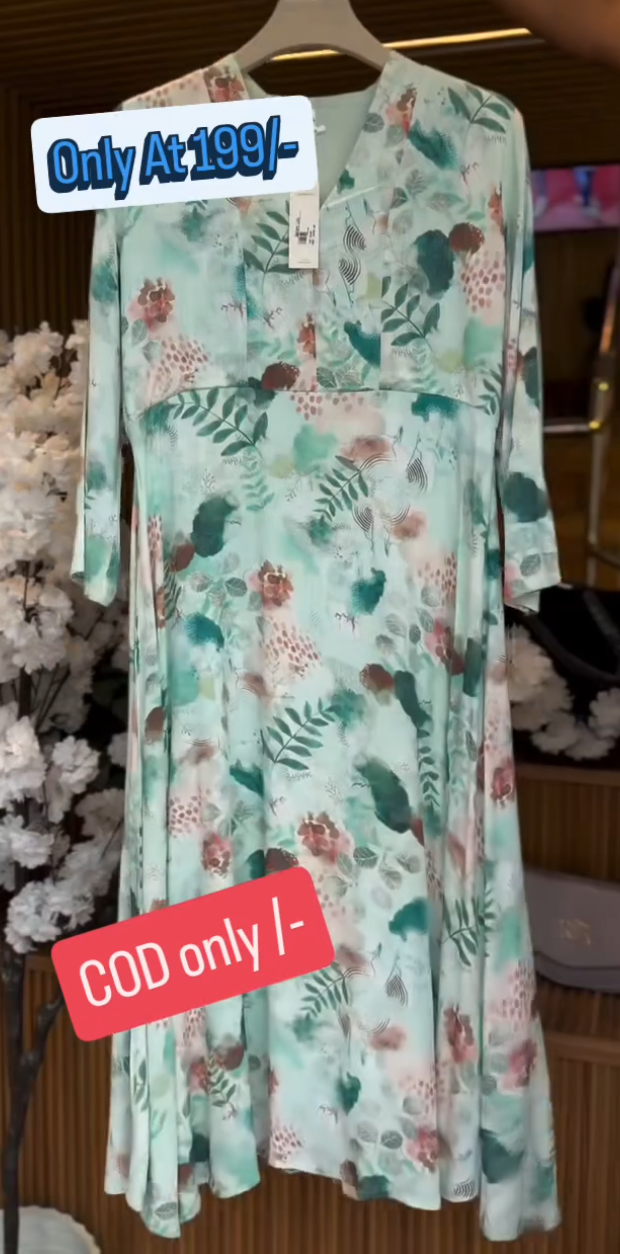 Floral Printed Midi Dress for Women